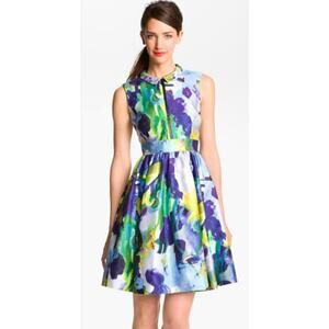 Kate Spade New York sleeveless zip front multicolor Carissa dress size 2